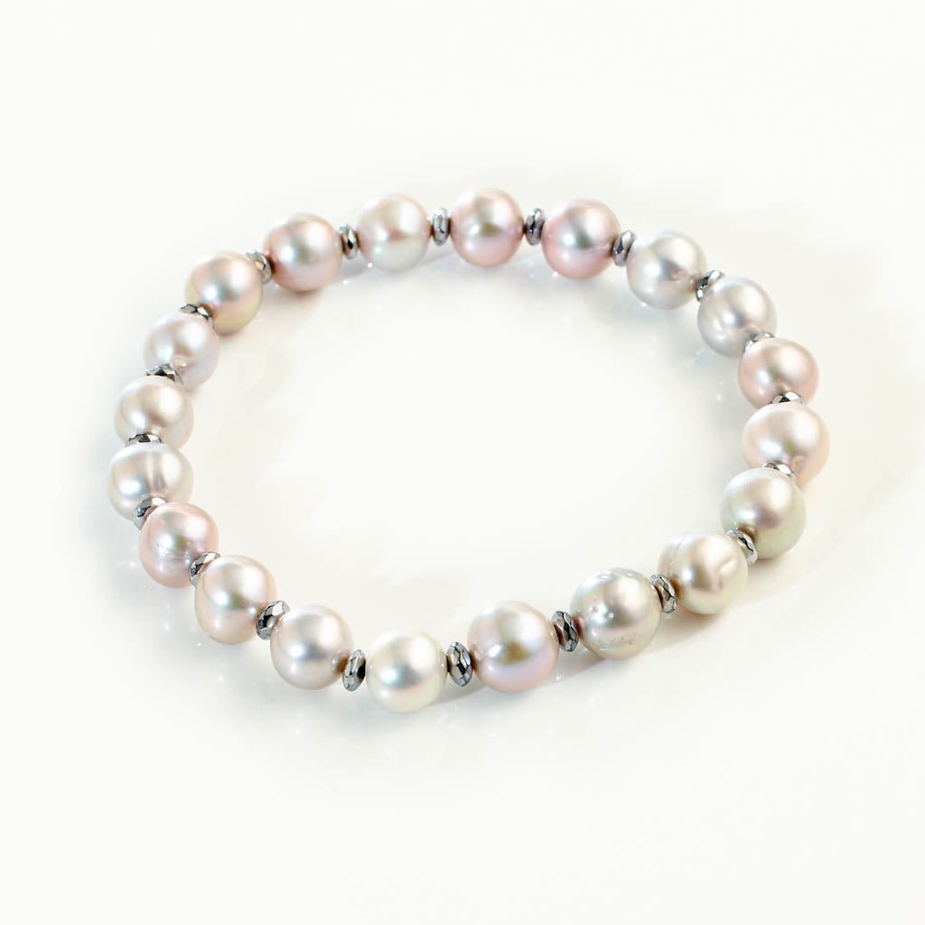 Hämatit Pearl Grey Armband