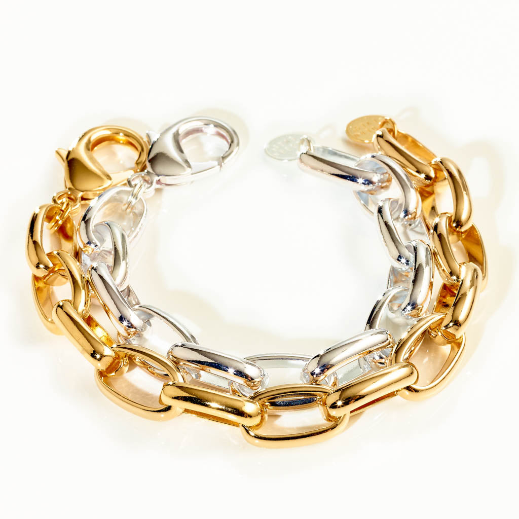 Gliederarmband Doublé Statement