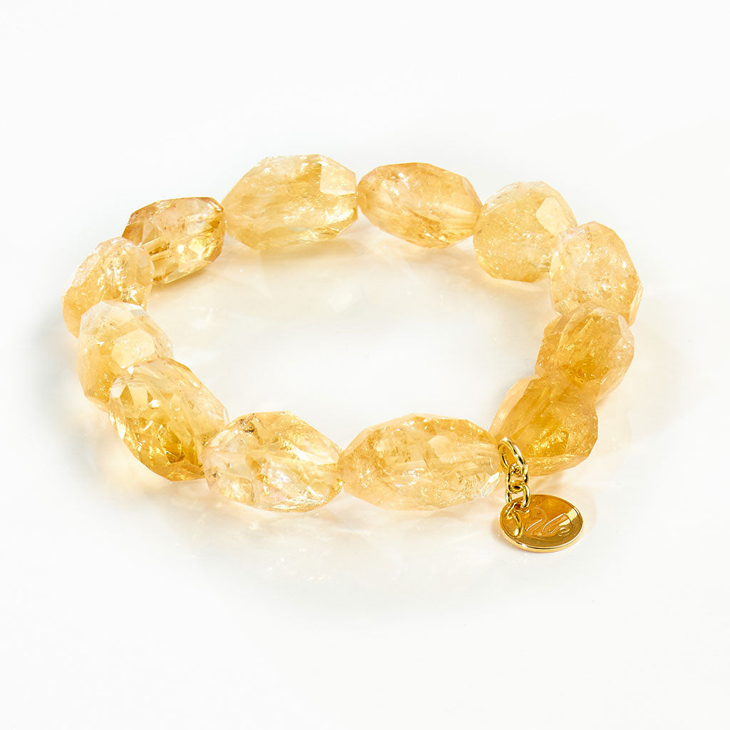 Citrin Nugget Armband