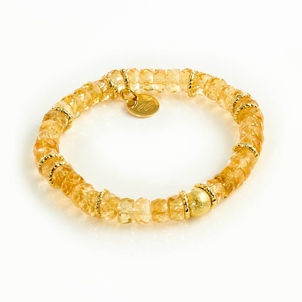 Citrin Wheels Armband