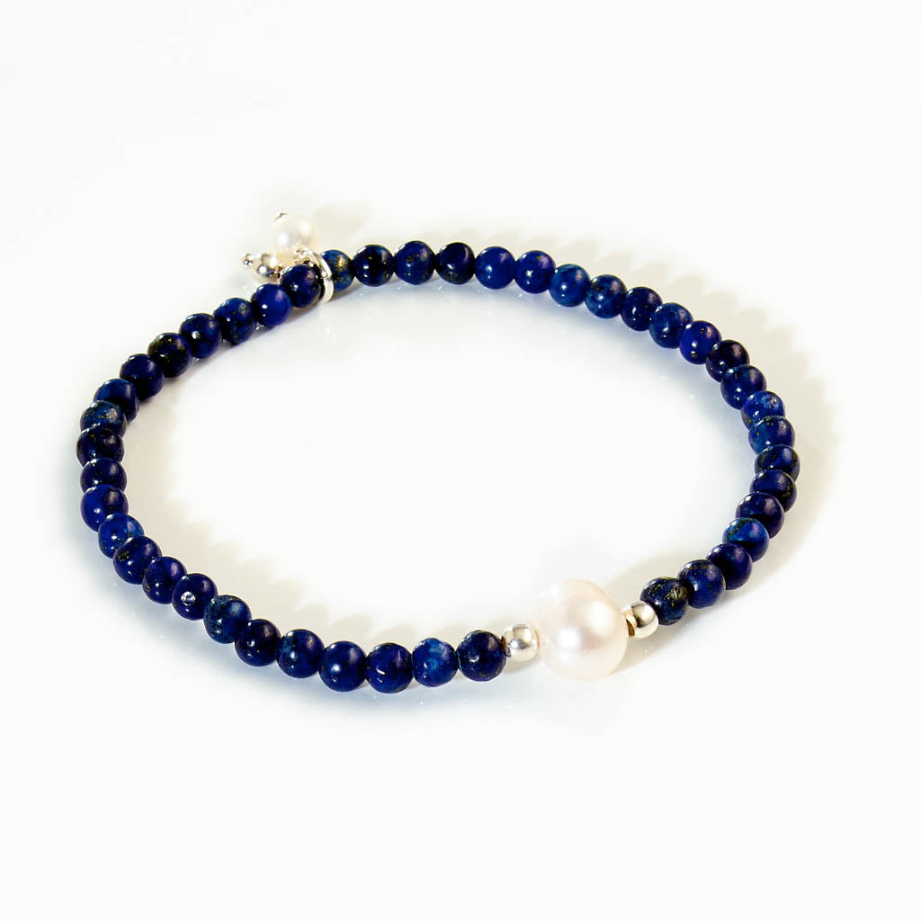 RIVIERA PEARL Armband silber