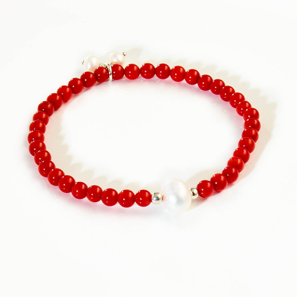 RIVIERA PEARL Armband silber