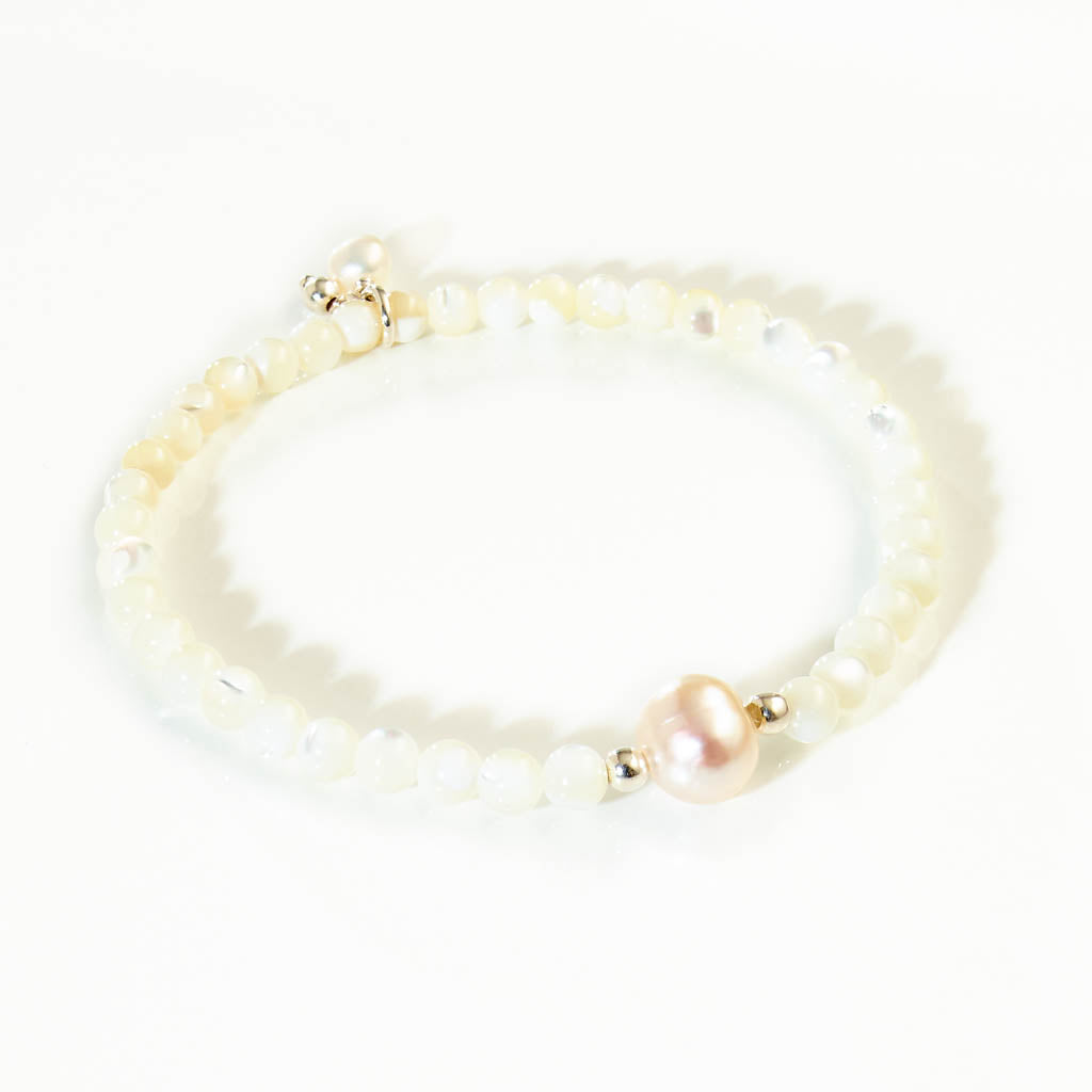 RIVIERA PEARL Armband silber