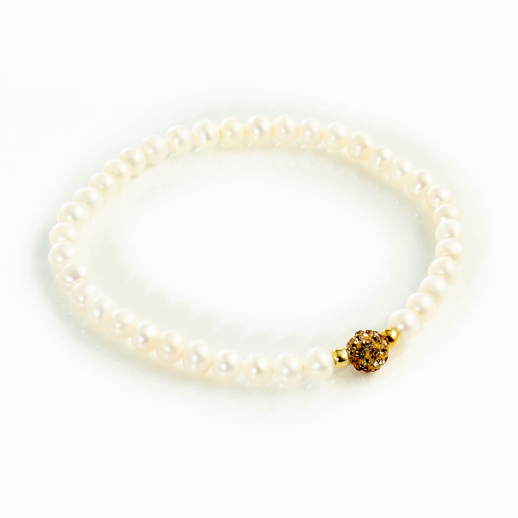 Sparkling PEARL WHITE Armband