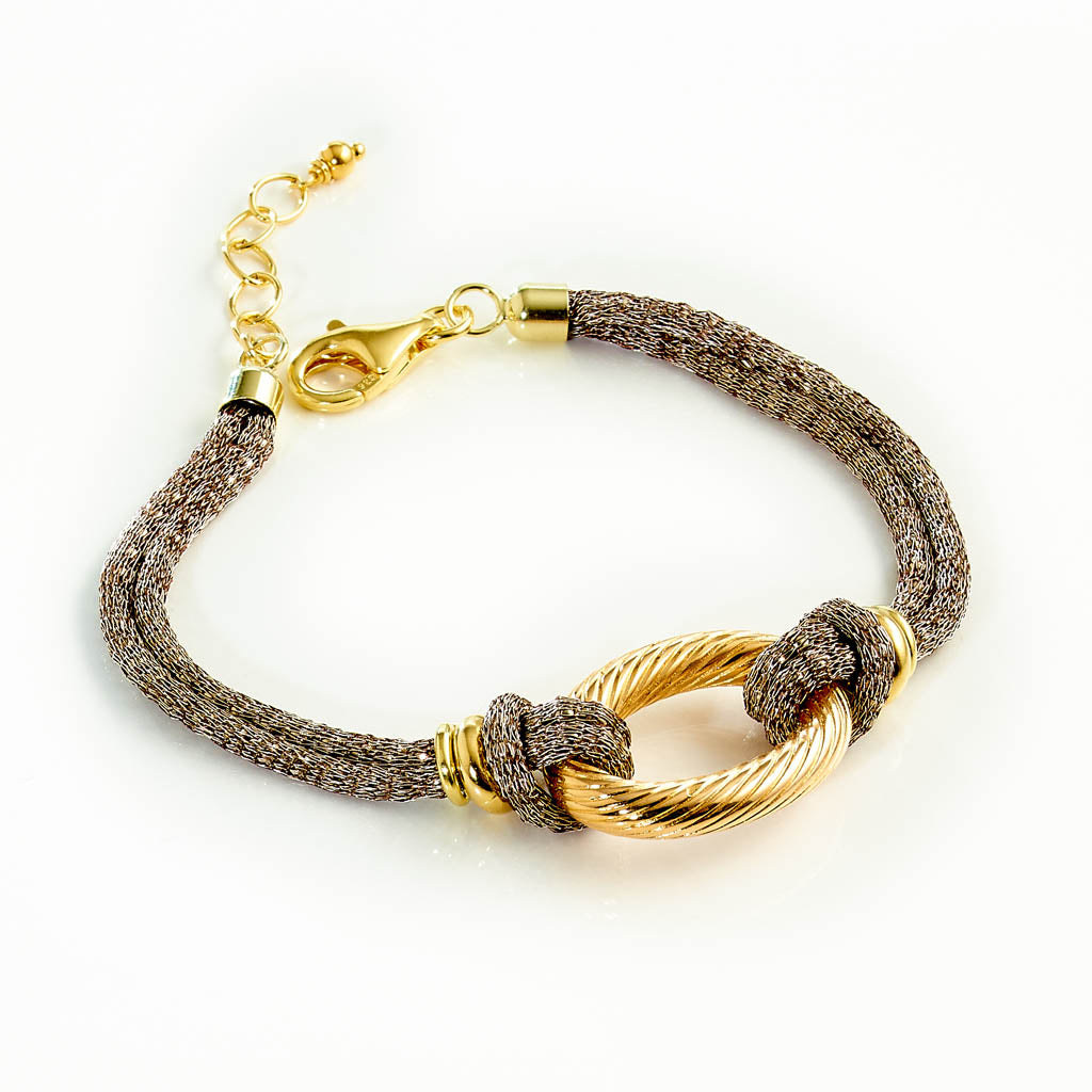 TRILLI Lurex Armband vergoldet