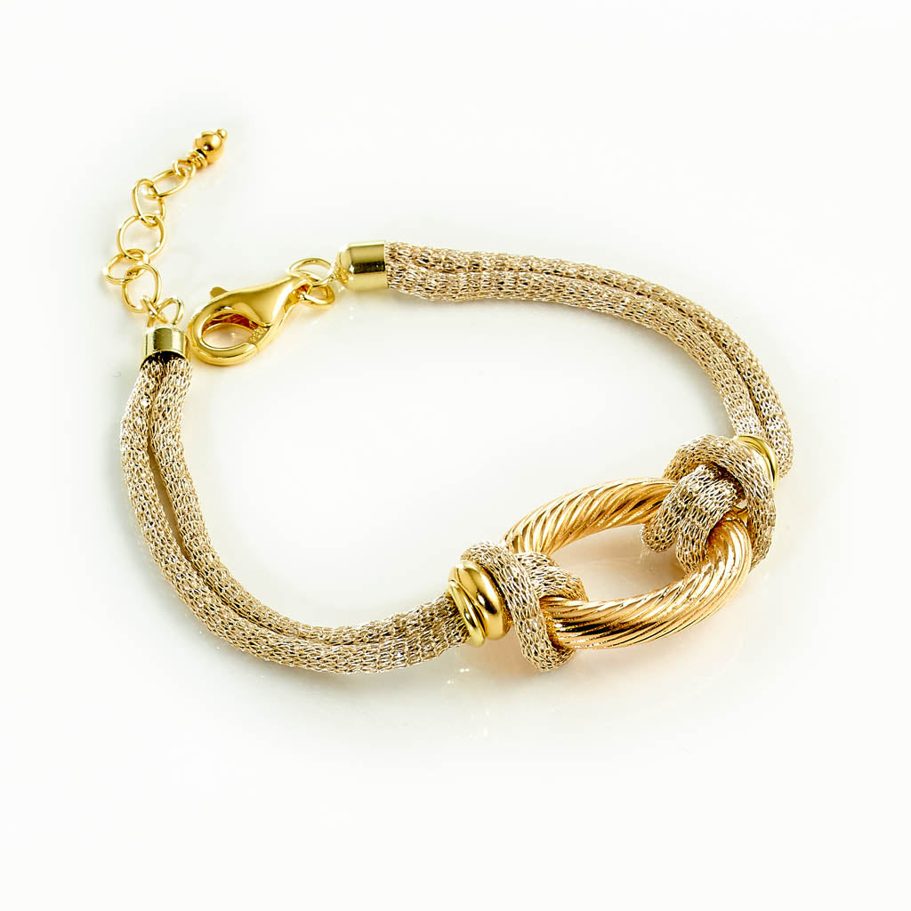 TRILLI Lurex Armband vergoldet