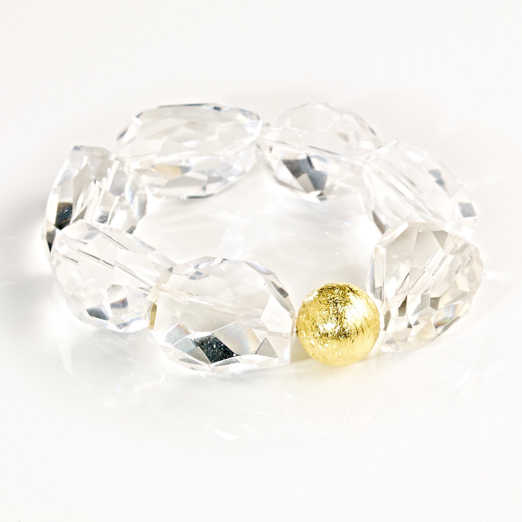 ROCK CRYSTAL TUMPLES Armband