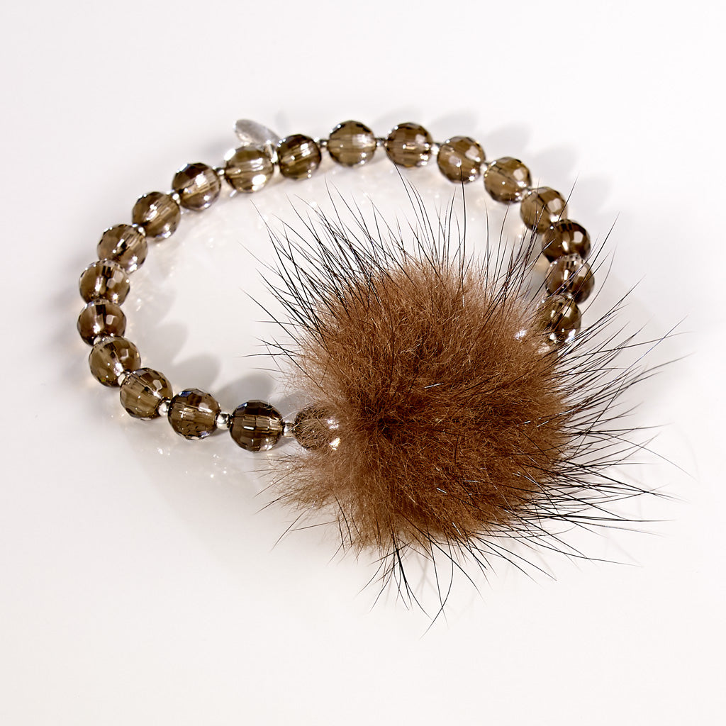 BROWN FLUFFY Deluxe Armband