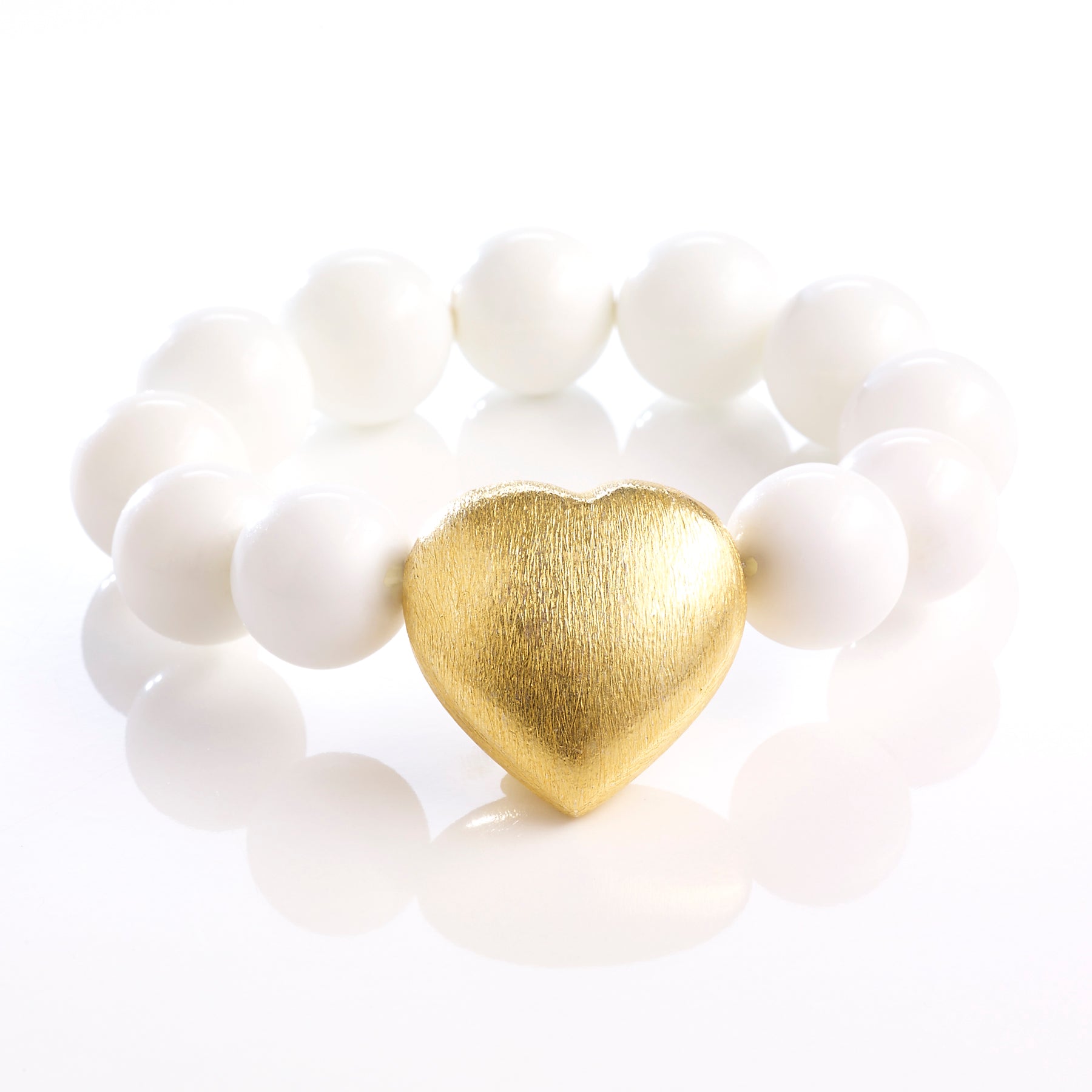 CLASSIC HEART Armband 16mm vergoldet