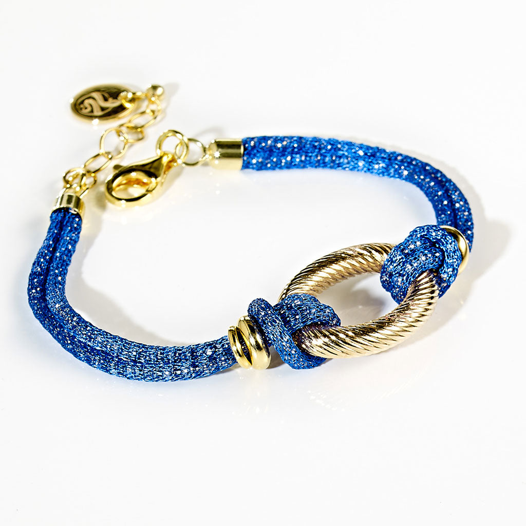 TRILLI Lurex Armband vergoldet