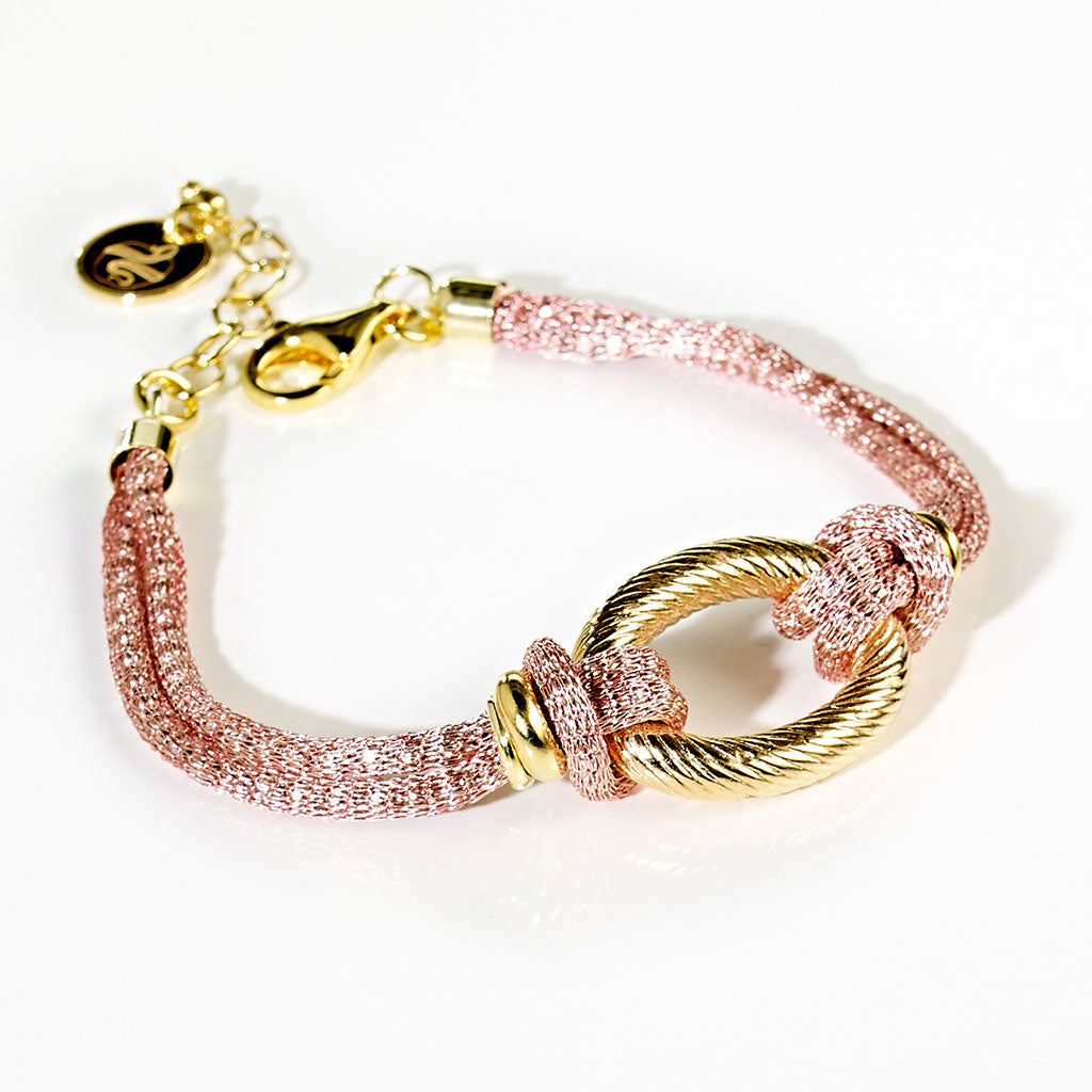 TRILLI Lurex Armband vergoldet