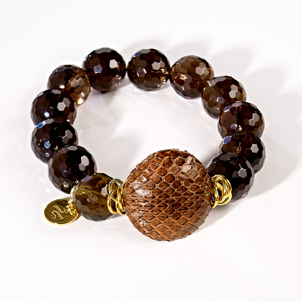 BROWN SNAKE Armband