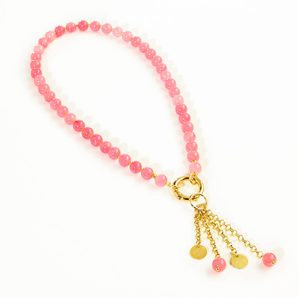 Schmuckset "Strawberry Glow" - Vario-Collier & Anhänger