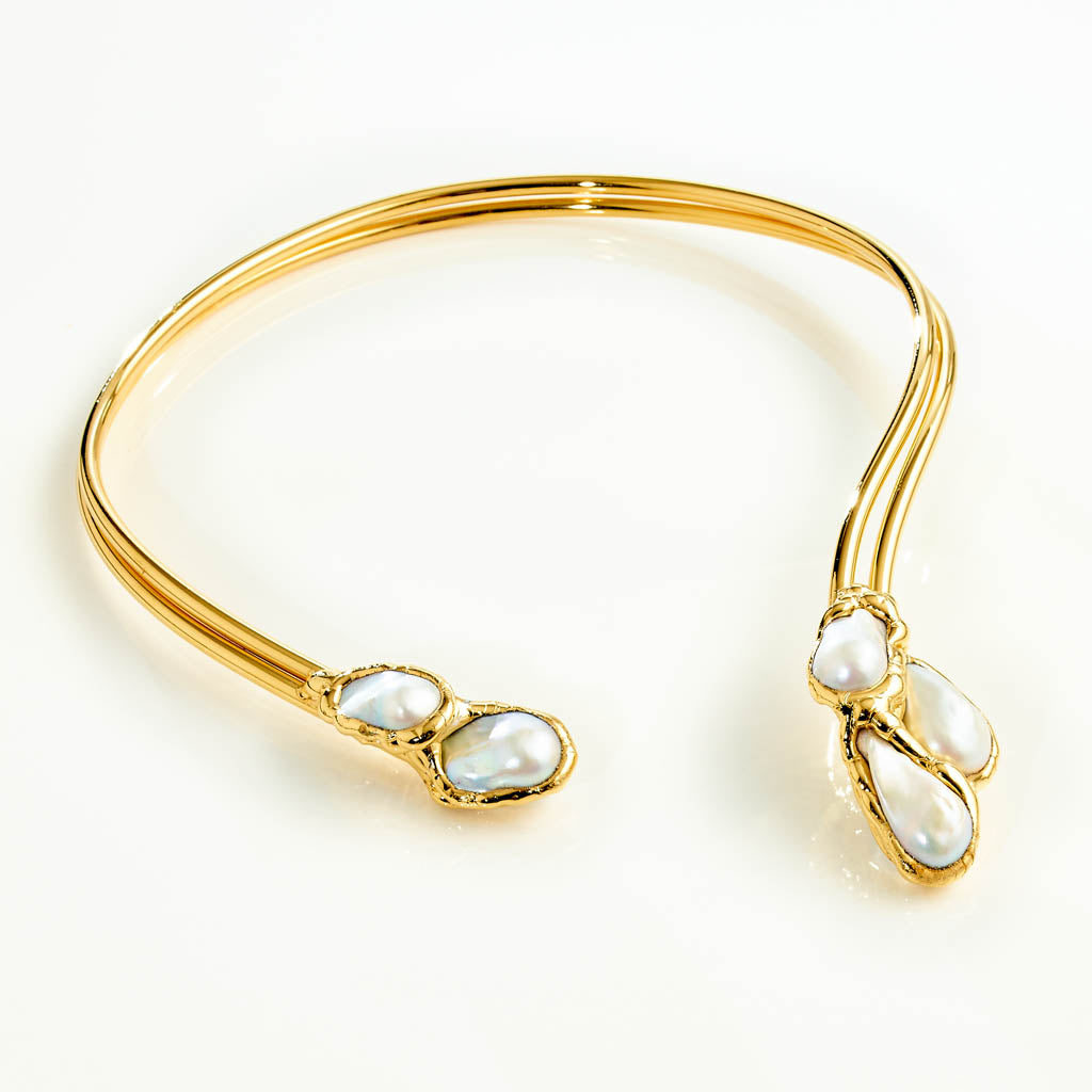 Pearl White VENICE Halsreif