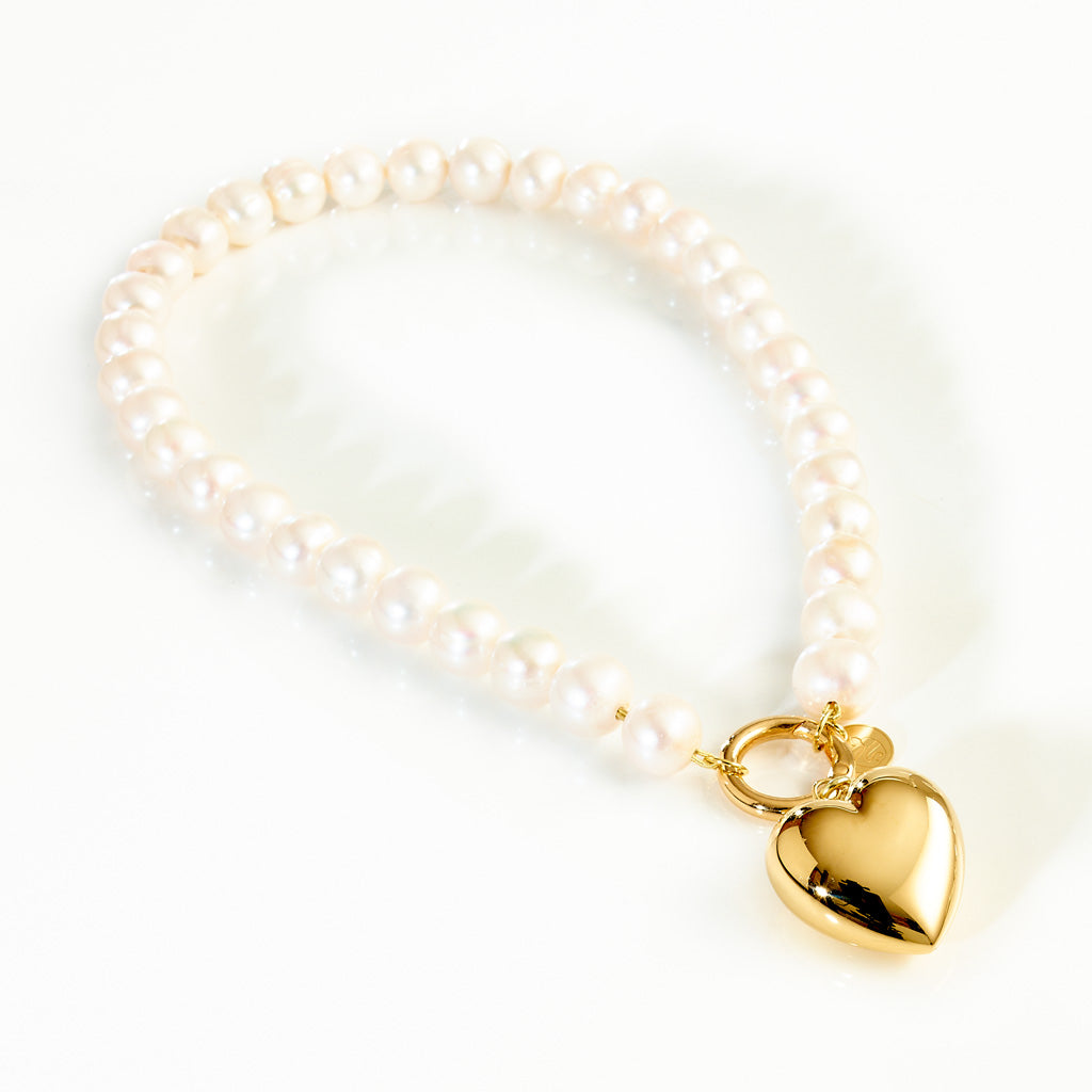 VARIO-Collier Pearl White