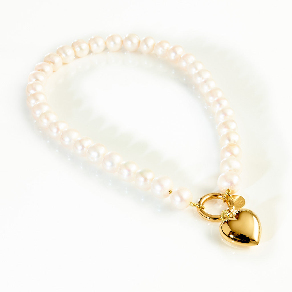 VARIO-Collier Pearl White
