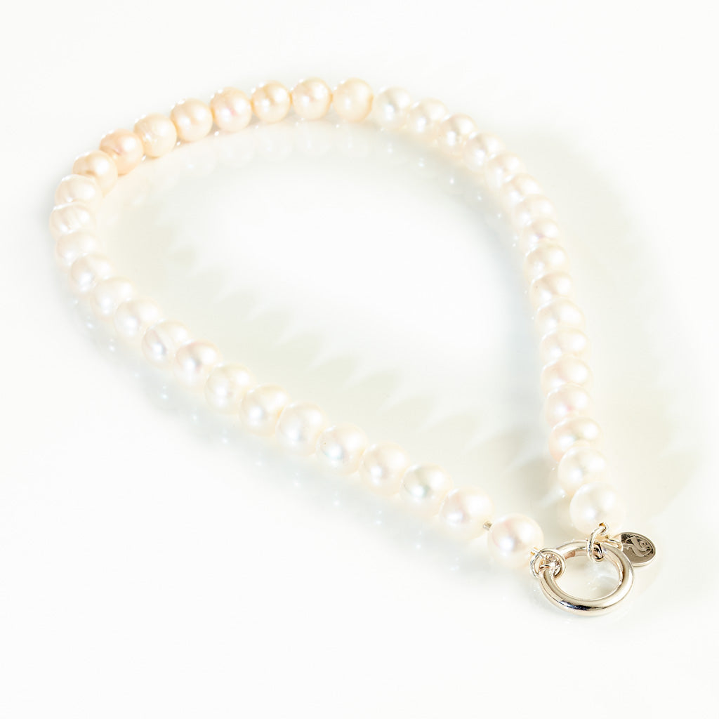 VARIO-Collier Pearl White pur