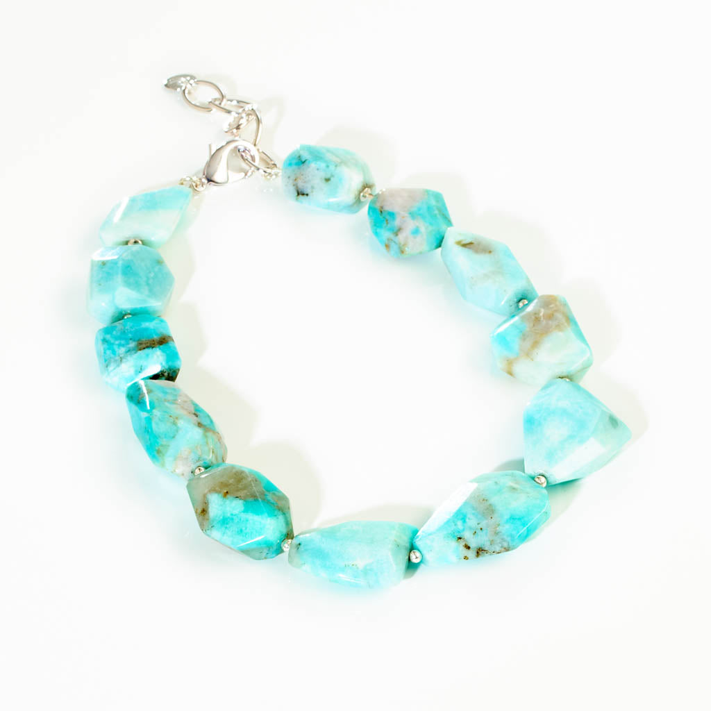 Unikat-Collier - atemberaubender Amazonit
