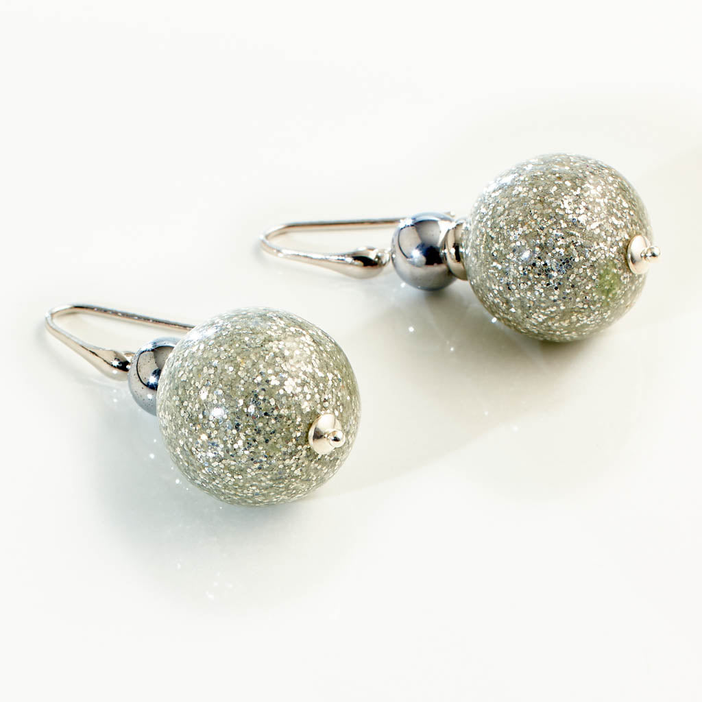 Glitter Ball Ohrhänger