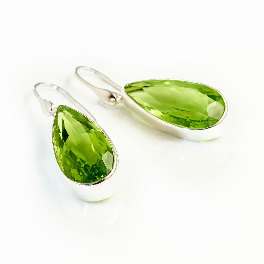 Unikat Peridotquarz Ohrhänger M