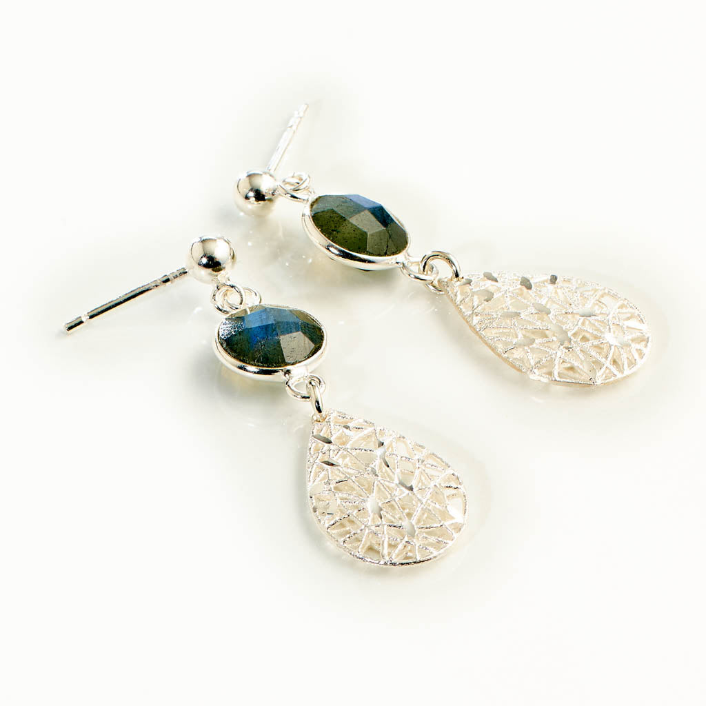 DIVA Tropfen Mini Caramelli Ohrstecker silber