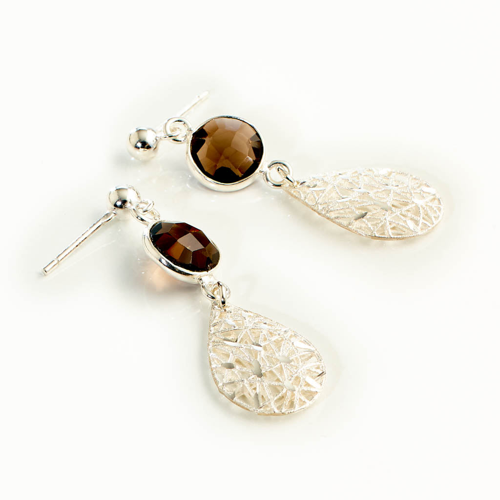 DIVA Tropfen Mini Caramelli Ohrstecker silber