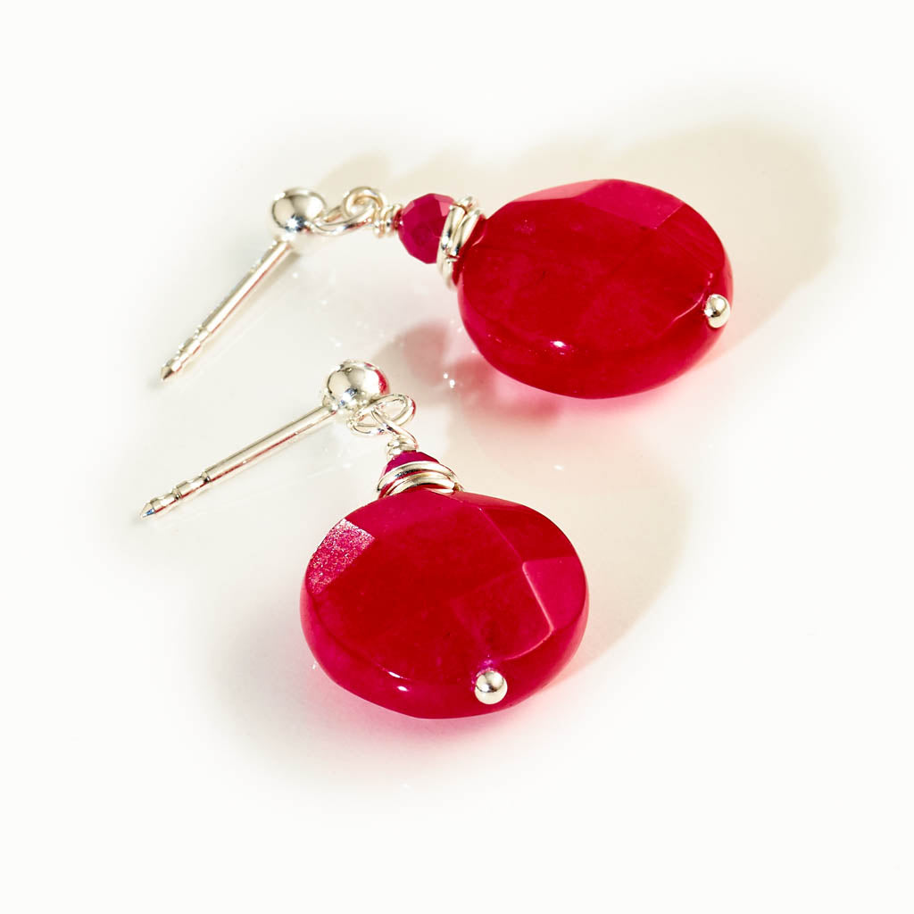 MINI KOMBI Ohrstecker - "Fabulous Fuchsia"