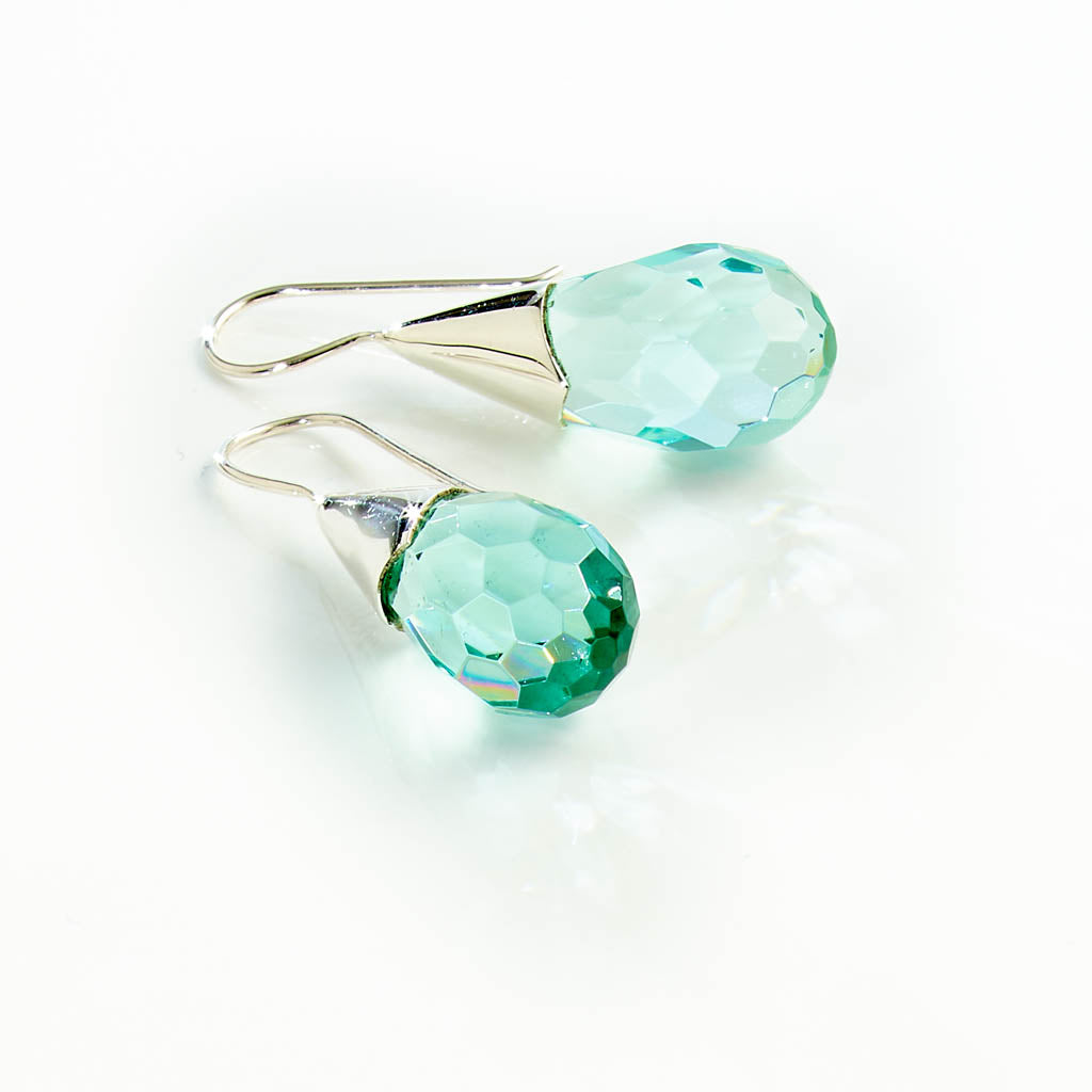 Obsidian Tropfen Ohrhänger