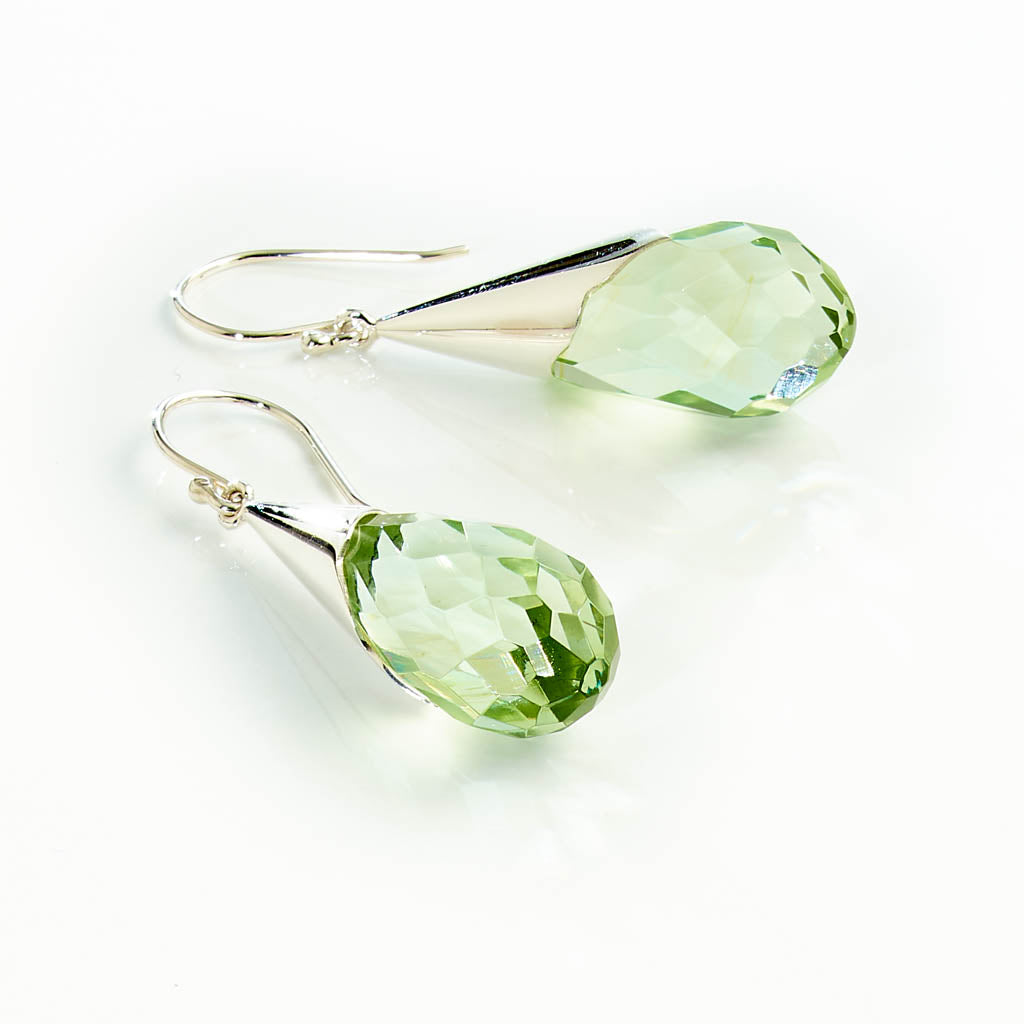 Obsidian Tropfen Ohrhänger