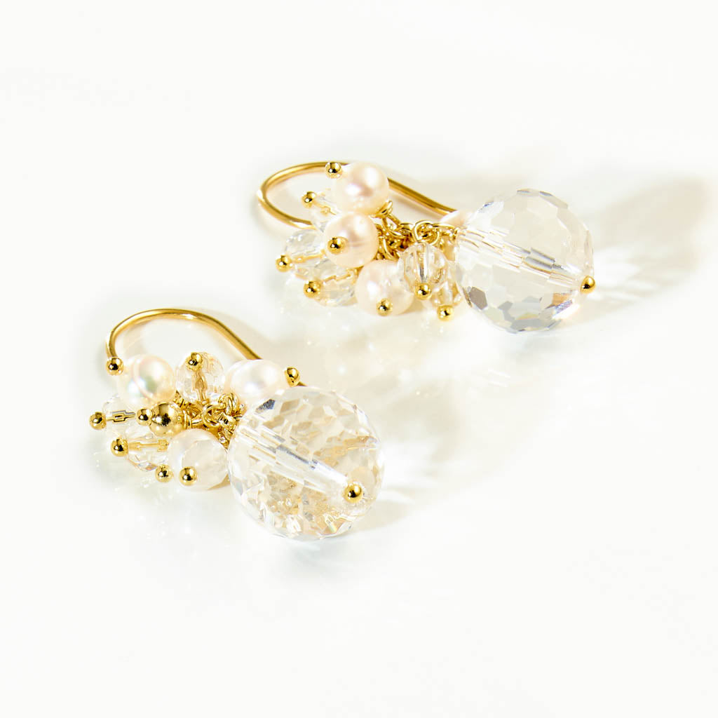 POMPOM Ohrhänger vergoldete Ausführung