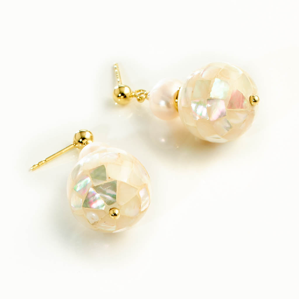 SNOWBALL Kugel Ohrstecker