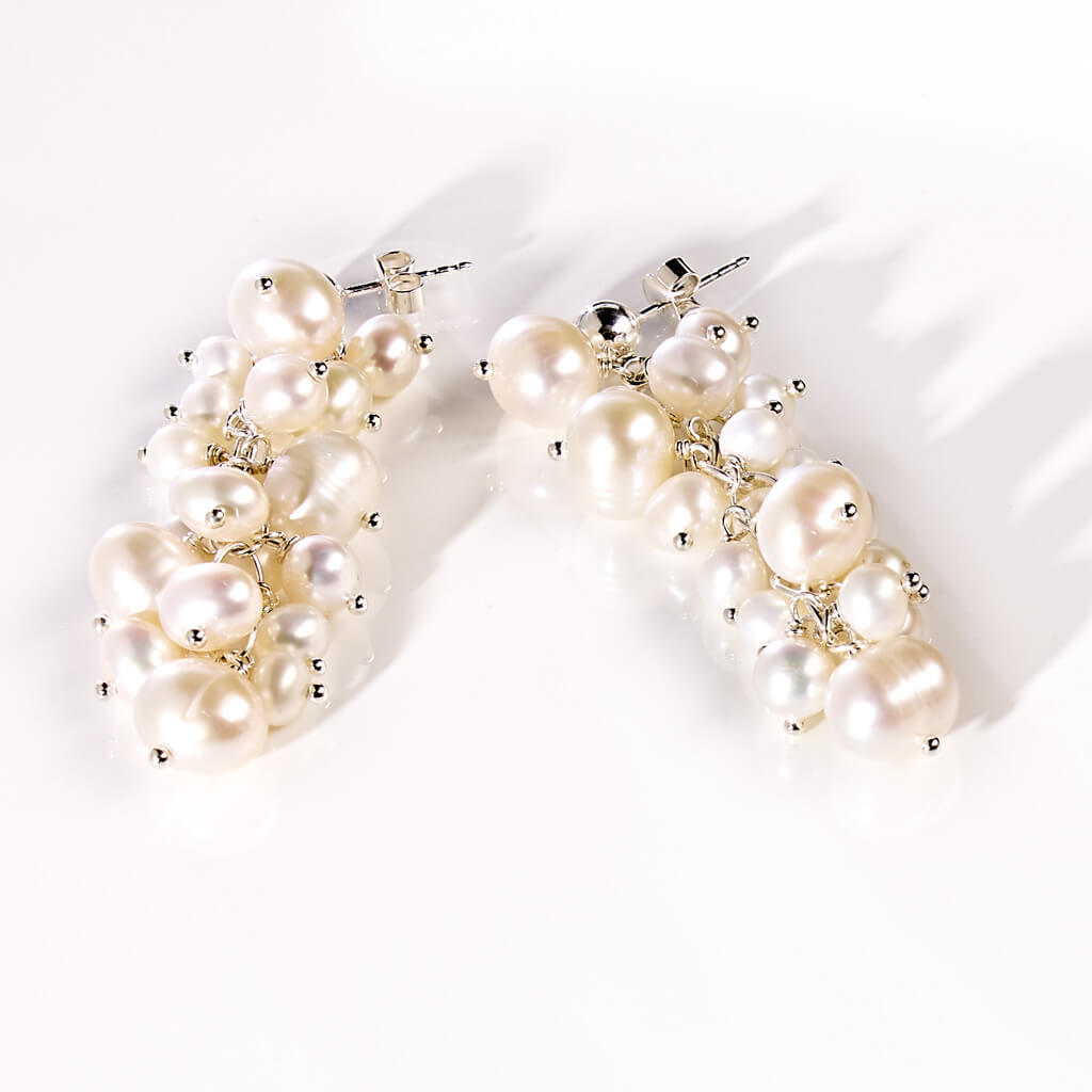 PEARL WHITE CHARLSTON Ohrstecker
