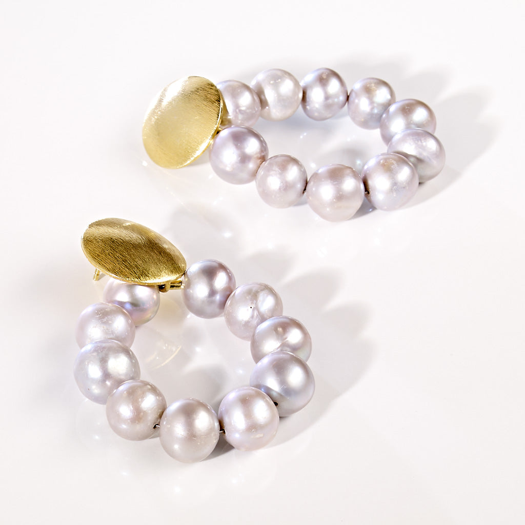 PEARL GREY JULIE Ohrstecker