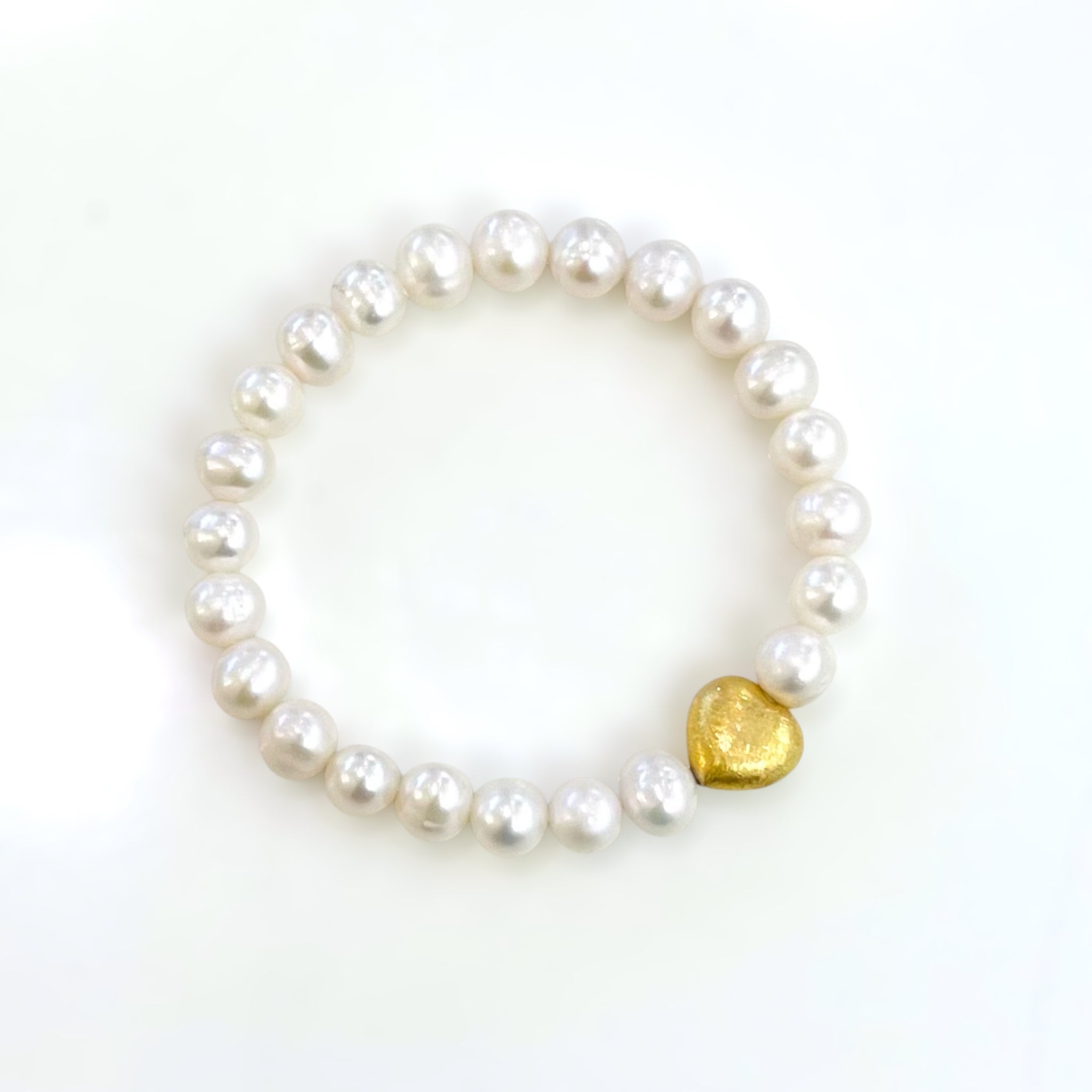 CLASSIC HEART Armband 08mm vergoldet