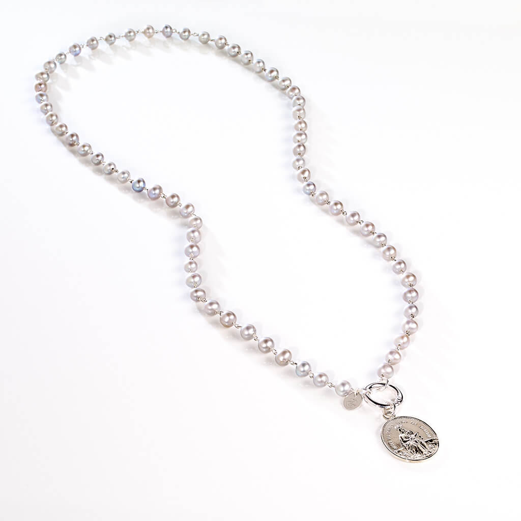 PEARL GREY GYPSY Sautoir
