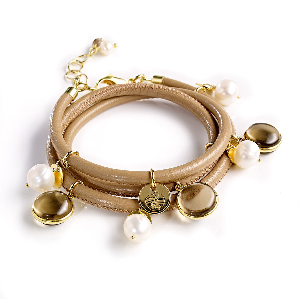 CARAMELLI Wickelarmband Soft Caramel