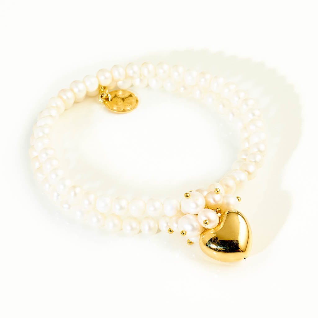 HERZ Armband zweireihig