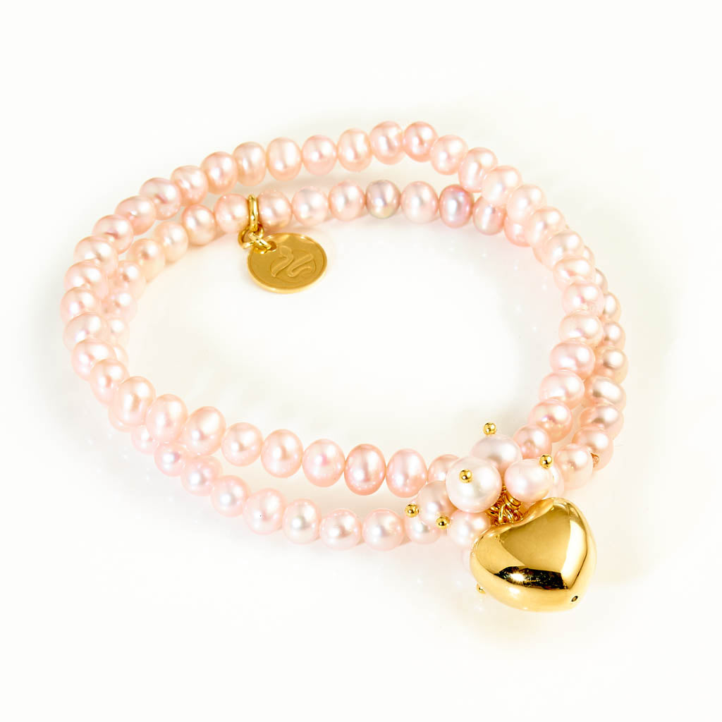 HERZ Armband zweireihig