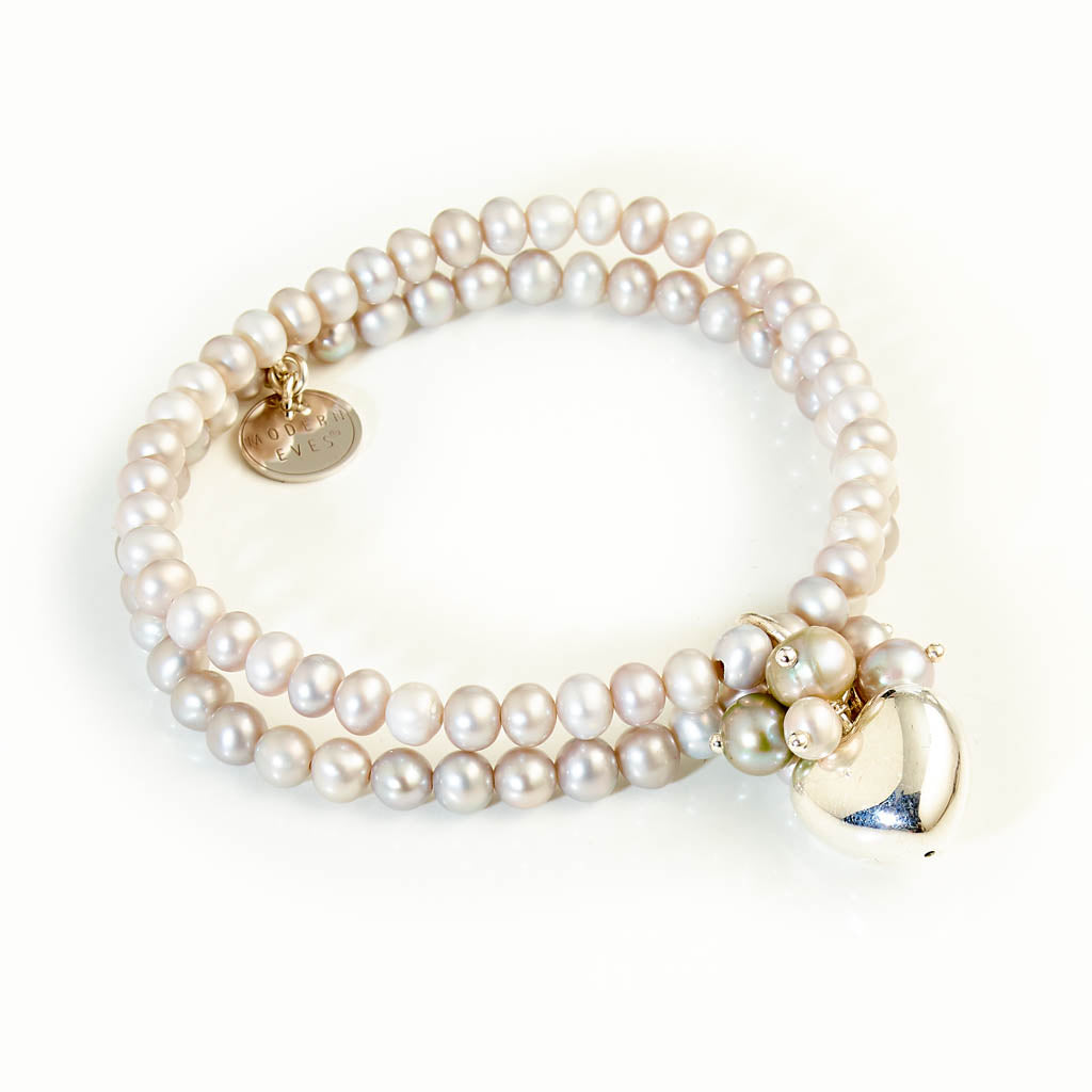 HERZ Armband zweireihig