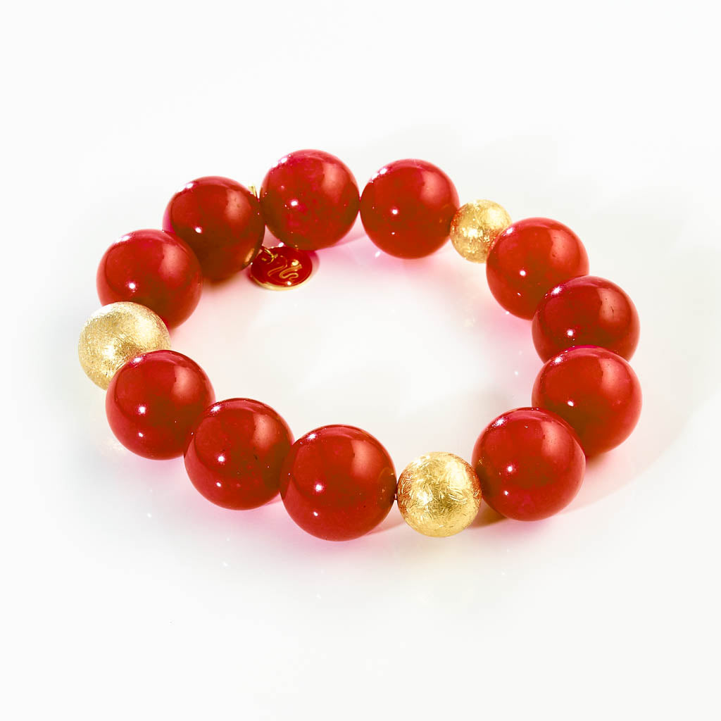 3 Silberkugeln Armband