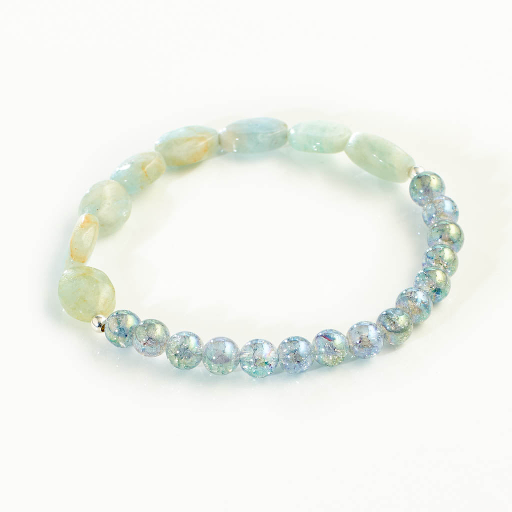 Aquamarin Mix Armband