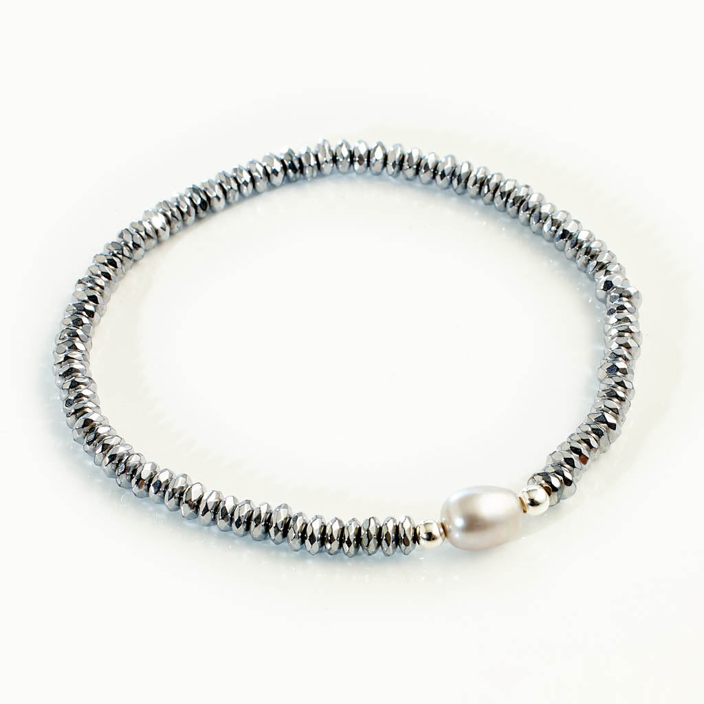 Hämatit Pearl Armband