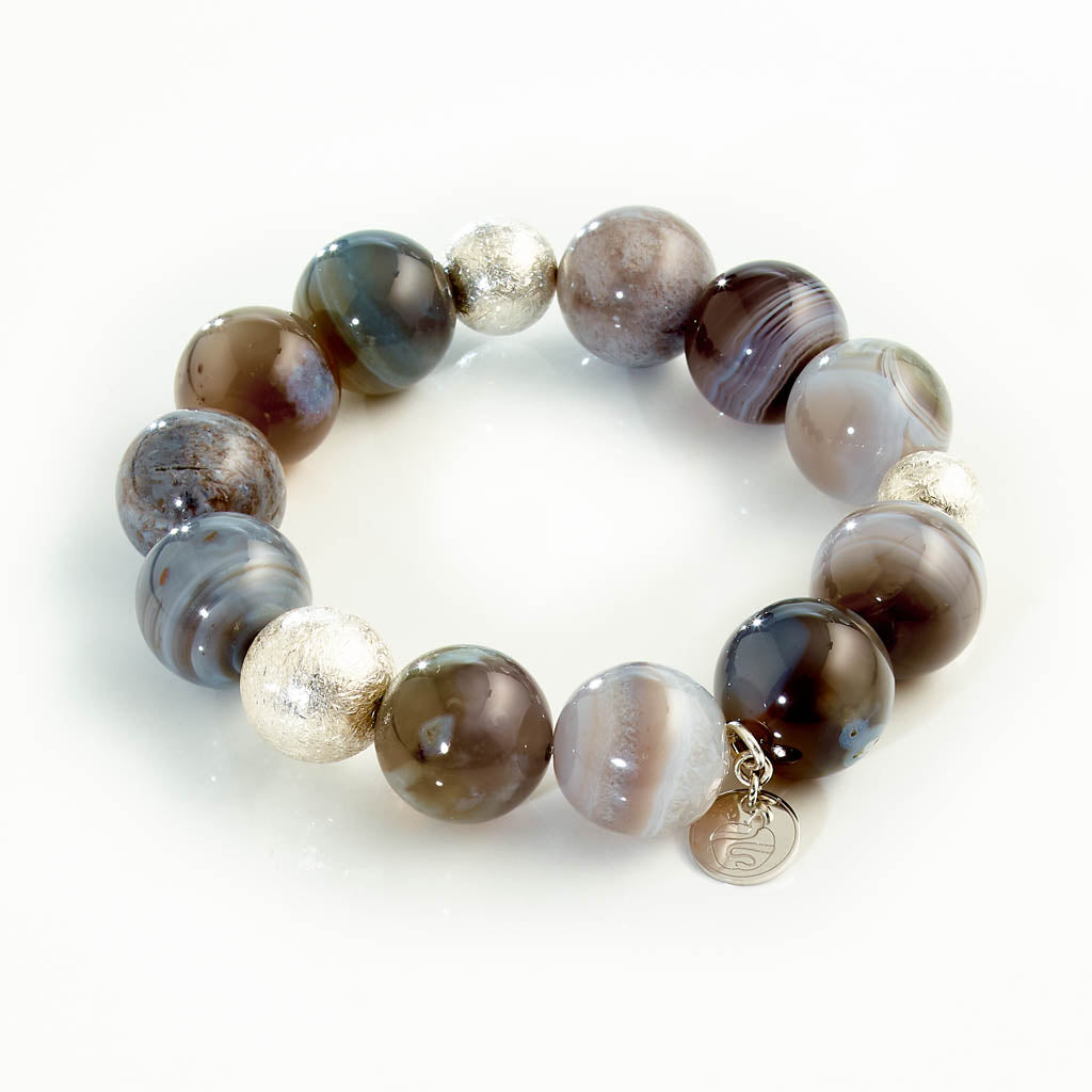 3 Silberkugeln Armband