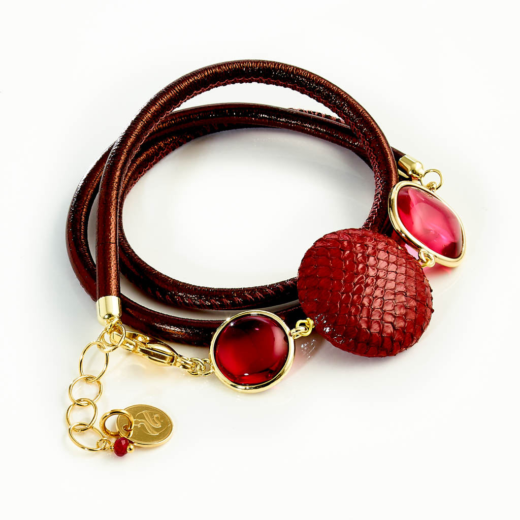 CARAMELLI SNAKE Wickelarmband