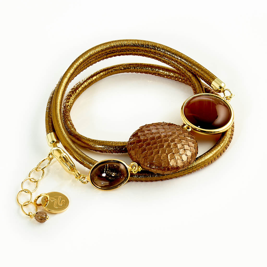 CARAMELLI SNAKE Wickelarmband