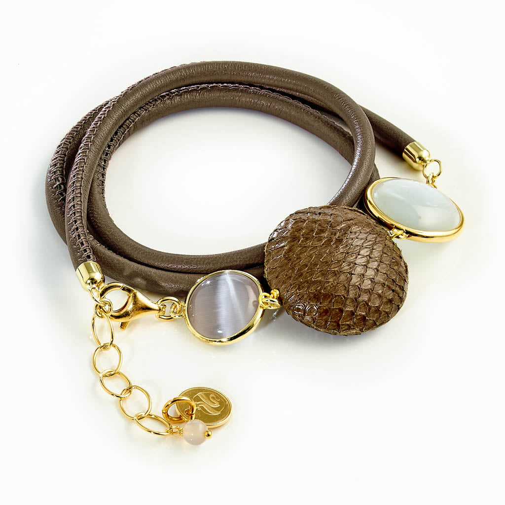CARAMELLI SNAKE Wickelarmband
