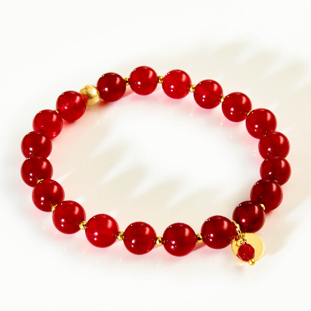DOTTY Armband – "Bordeaux Red"