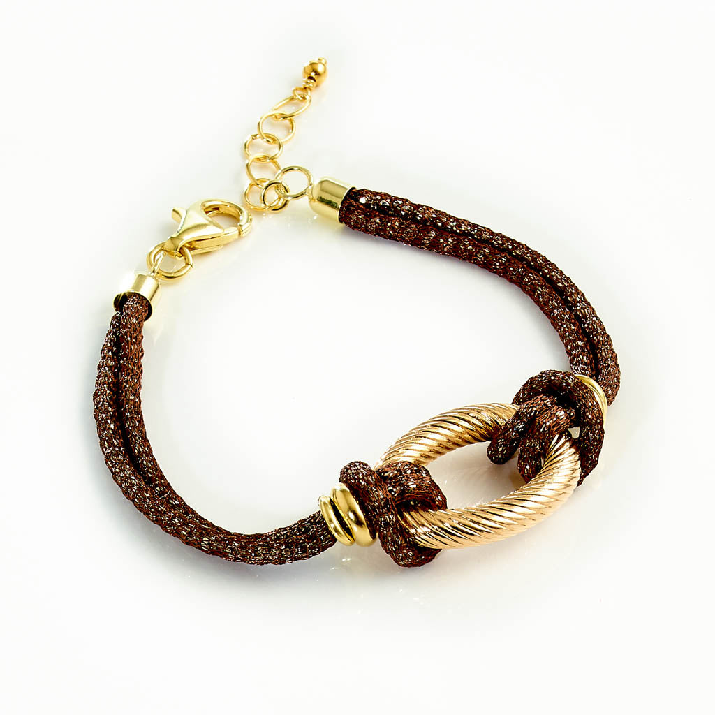 TRILLI Lurex Armband vergoldet