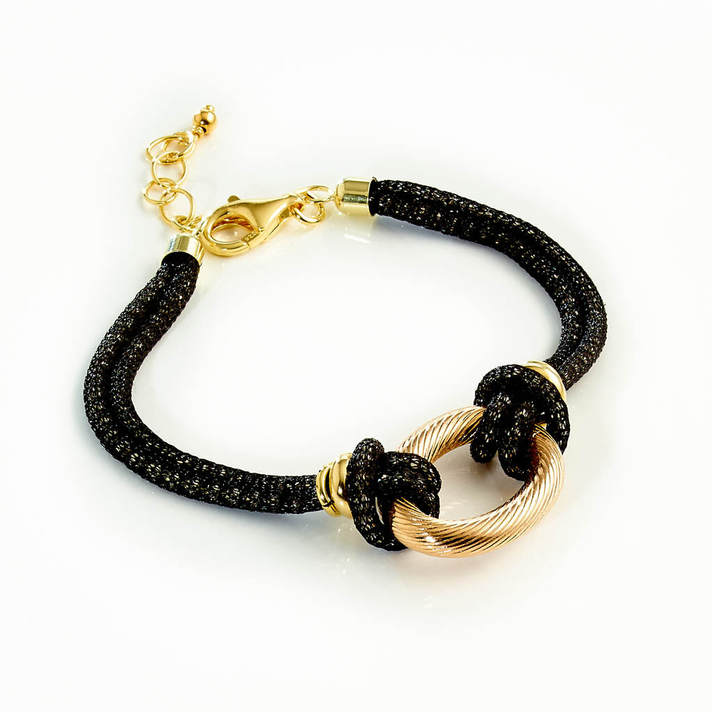 TRILLI Lurex Armband vergoldet