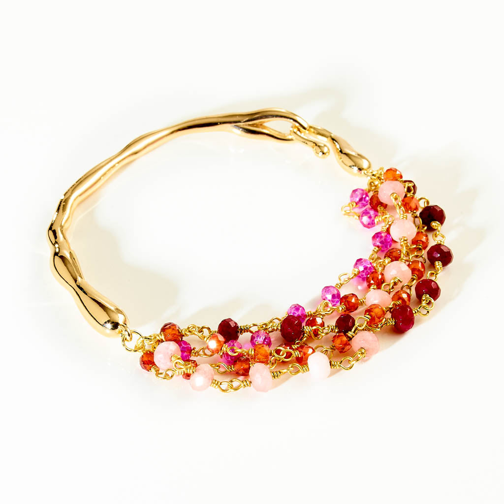 Demi Bangle "DUETT" Armband - Very Berry
